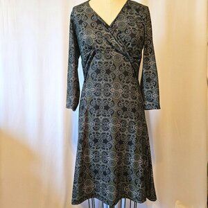 Prana Faux Wrap Dress Sz S Mandala Pattern